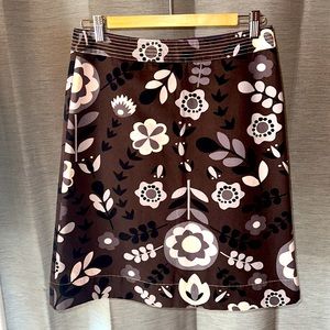 Boden Retro Floral Pencil Skirt size 6